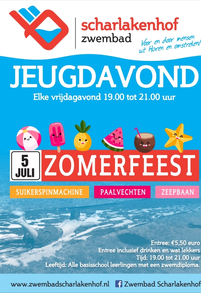 SPECIALE JEUGDAVOND OP VRIJDAG 5 JULI 2019